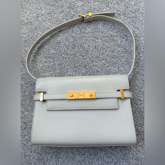 SAINT LAURENT MANHATTAN SMALL in BLANC VINTAGE - Picture 3 of 8